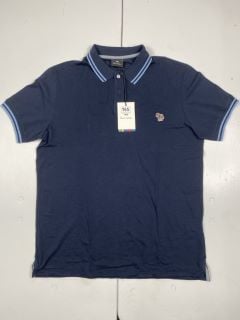 PAUL SMITH MENS SS SLIM FIT POLO SHIRT, SIZE-XL, 100% COTTON -RRP £73