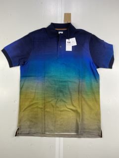 PAUL SMITH GENTS POLO SHIRT MINERAL DEGRADE PRINT, SIZE-L, 100% COTTON -RRP £192