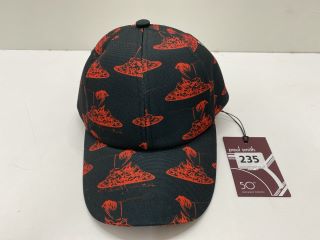 PAUL SMITH MEN CAP SPAGHETTI PRINT, SIZE-0, 100% COTTON WOVEN -RRP £59