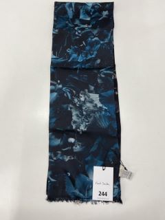 PAUL SMITH MEN SCARF FLORAL TUBULR, SIZE-0, 100% SE LINING 70%WO 30%SE -RRP £128