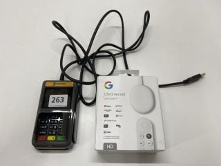 GOOGLE CHROMECAST STREAMING DEVICE: MODEL NO G454V (WITH BOX & ACCESSORIES)  [JPTN40613]+XAC CARD READER MODEL RP-10