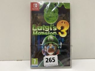 NINTENDO SWITCH LUGIS MANSION 3 CONSOLE GAME