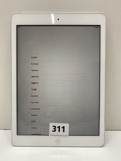 APPLE IPAD AIR (UNIT ONLY) 16GB TABLET WITH WIFI IN SILVER: MODEL NO A1474 (NO BOX, NO CHARGE CABLE)  [JPTN40917]