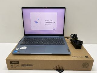 LENOVO IDEAPAD 5 CHROMEBOOK PLUS 16IAU7 256GB LAPTOP IN STONE BLUE. (WITH BOX & CHARGE UNIT). INTEL CORE I3-1215U @ 1.20GHZ, 8GB RAM,   [JPTN40877]