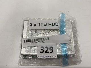 2 X 1TB HDD  PC ACCESSORIES.  [JPTN40936]