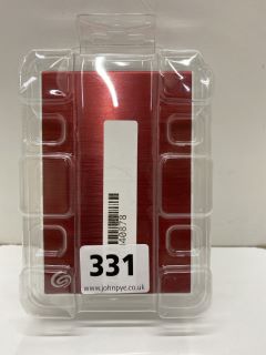 SEAGATE 1TB HARD DRIVE IN RED/WHITE. (UNIT ONLY(WITH USB WIRE))  [JPTN40878]