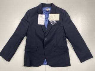 PAUL SMITH PERFECT J NAVY STSI JACKET, 100% VISCOSE /56% ACETATE 44% VISCOSE/ 100% WOOL,SIZE 8A,(NO VAT)