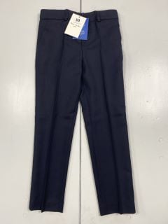 PAUL SMITH PERFECT P NAVY STSI TROUSERS100% VISCOSE / 100% WOOL,SIZE 8A,(NO VAT)