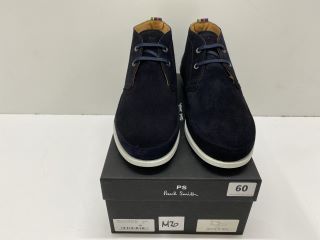 PAUL SMITH MENS SHOE CLEON DARK NAVY,100% COW LEATHER UPPER/RUBBER SOLE,SIZE 10