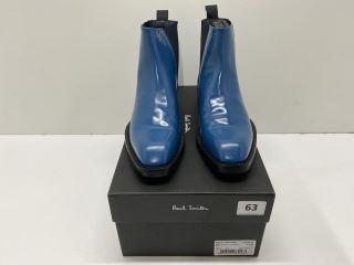 PAUL SMITH WOMENS SHOE STEALTH PETROL BLUE,100% CALF LEATHER UPPER/COW LEATHER SOLE,SIZE 36