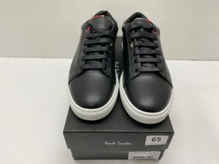 PAUL SMITH WOMENS SHOE HASSLER BLACK SEED SOLE 50TH,100% CALF LEATHER UPPER/RUBBER SOLE,SIZE 40