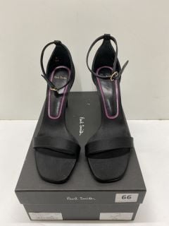 PAUL SMITH WOMENS SHOE MILLA BLACK,100% SATIN UPPER/COW LEATHER SOLE,SIZE 39