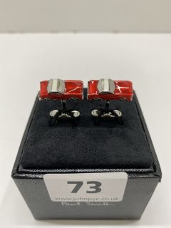 PAUL SMITH MEN CUFFLINK FIFTIES CAR,70% COPPER 30% ZINC WITH 100% ENAMEL PLATED,RRP:£102