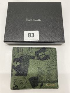 PAUL SMITH SHEEP LEATHER MEN WALLET BF COLLG SHOW,100% SHEEP LEATHER,RRP:£128