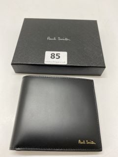 PAUL SMITH MENS WALLET BFOLDCOIN MAP,100% CALF LEATHER,RRP:£128