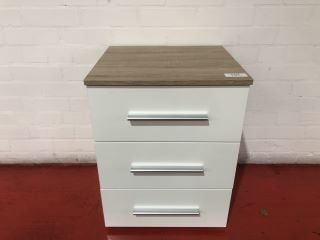 ELEGANT 4 U 3 DRAWER BEDSIDE UNIT, H-62CM W-47CM D- 43CM, RRP £221