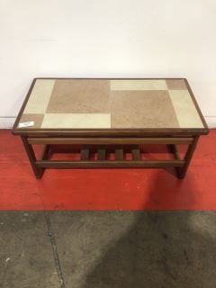 ANBERCRAFT TILED COFFEE TABLE, W84 X D45 X H39CM, RRP £395