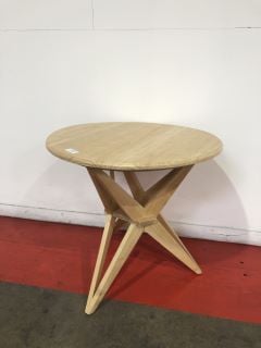 SHOREDITCH WOODEN ROUND DINING TABLE, W80 X D80 X H75CM, RRP £331