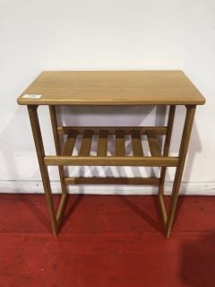 ANBERCRAFT OAK HALL TABLE, W64 X D34 X H76CM