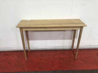 OAK CONSOLE TABLE, W120 X D38 X H81CM