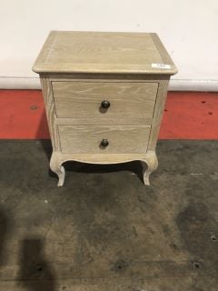 CASABLANCA 2 DRAWER BEDSIDE TABLE, W48 X D40 X H60CM, RRP £330