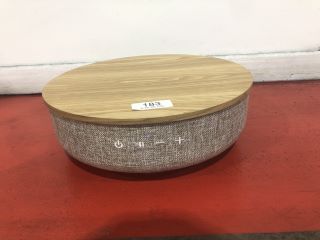 ROUND BLUETOOTH SPEAKER COFFEE TABLE W/ NO LEGS, H- 14CM W- 41CM D- 41CM