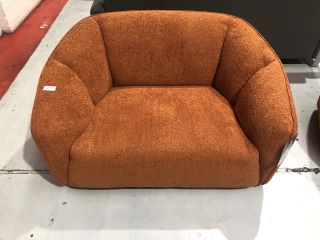 HOLLYWELL 1.5 SEATER ARMCHAIR IN COARSE ORANGE FABRIC, RRP £533.00