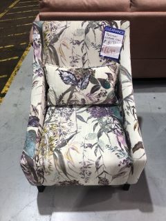 MORTIMER FLORAL PATTERN FABRIC OCCASIONAL CHAIR, RRP £699