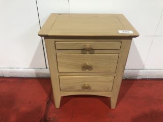 COMPACT OAK 2 DRAWER COFFEE TABLE, H-42CM W- 120CM D-65CM