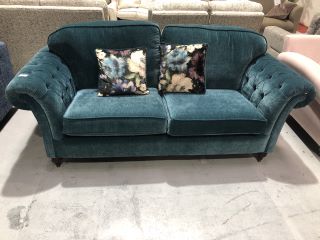 ROPLEY AQUAMARINE GRADE A FABRIC 3 SEATER SOFA, RRP £2099