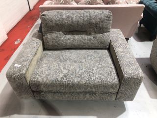 JAY BLADES REPTILIAN PATTERN FABRIC STAMFORD SNUGGLER CHAIR, RRP £2368