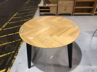 ASKERN ROUND EXTENDABLE DINING TABLE, W120 X D120 X H75CM RRP, £499