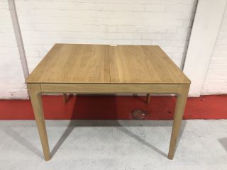 OAK EXTENDING DINING TABLE,  W110 (W155 EXTENDED) X D90 X H75CM