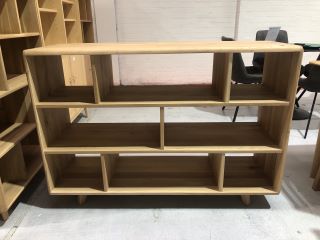 WOOD BAMBRIDGE DISPLAY UNIT, W130 X D42 X H89CM, RRP £1,328.00