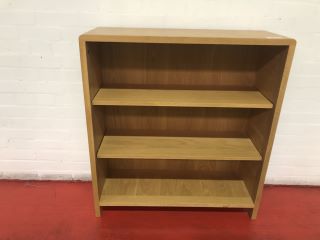 ERCOLOAK WOOD BOSCO LOW BOOKCASE, H- 100CM W- 91.5CM D- 32CM, RRP £790