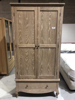 WOODEN JERICHO 2 DOOR 1 DRAWER COMBI WARDROBE CAM404, H- 200CM W- 100CM D- 53CM, RRP £1,329.00