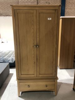 JEVINGTON WOODEN GENTS WARDROBE EV2721, H- 185CM W- 90CM D- 56CM, RRP £179