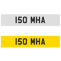 PRIVATE REGISTRATION PLATE: 150 MHA