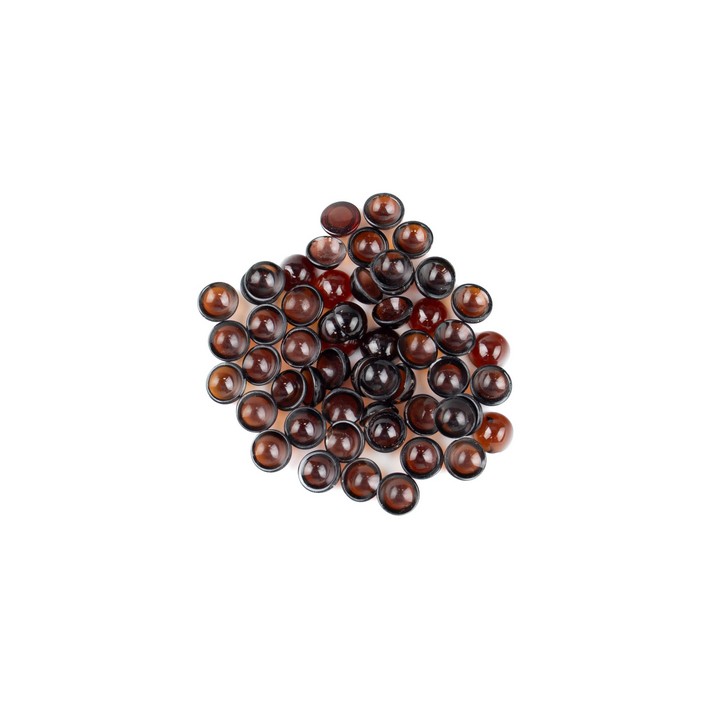 68.33ct Garnet Cabochon Round-cut Concave Hollow-back Parcel of Gemstones,7mm