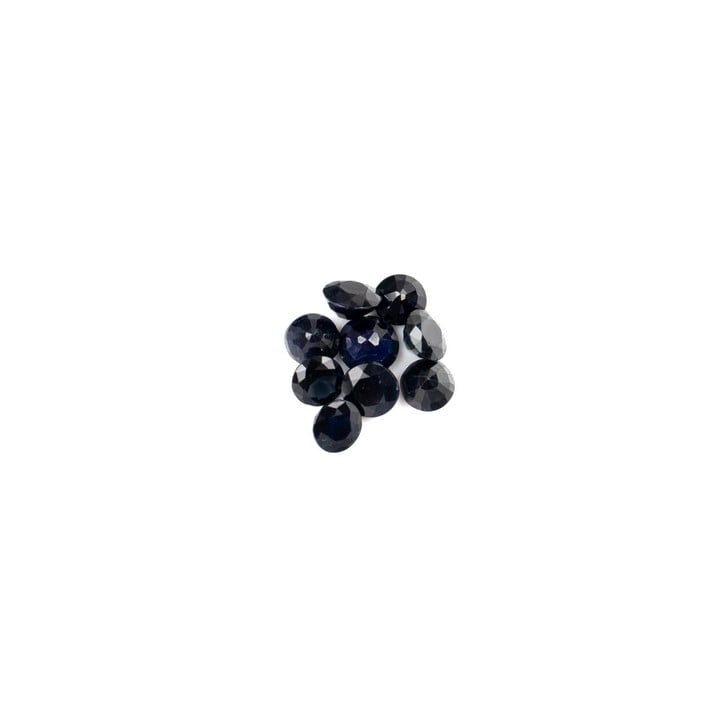 8.75ct Blue Sapphire Round-cut Parcel of Gemstones, mixed