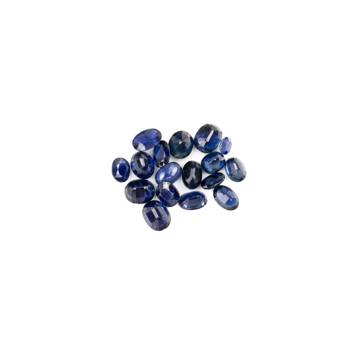 10.07ct Royal Blue Sapphire Oval-cut Parcel of Gemstones, mixed