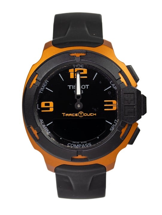 Tissot T Touch Quartz Watch T081420A with Orange Aluminium Case and Titanium Case Back with Rubber Strap (Not Currently Running) (VAT Only Payable on Buyers Premium)