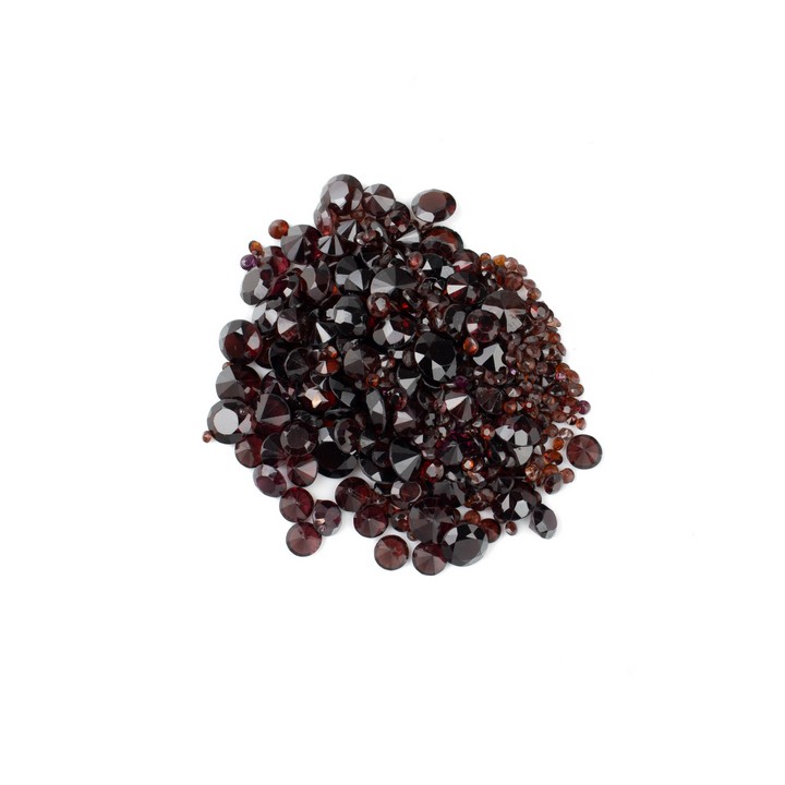 95.14ct Garnet Faceted Mixed-cut Parcel of Gemstones, mixed