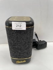 ROBERTS BEACON 335 - PORTABLE RECHARGEABLE PORTABLE SPEAKER (12 HOURS, 2 PASSIVE BASS RADIATORS, VINTAGE DESIGN, BLUETOOTH, BLACK (ROTO) - LOCATION 2A.