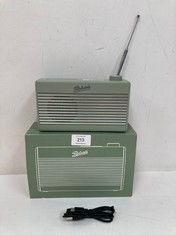 RADIO ROBERTS DAB FM BLUETOOTH RAMBLER MINI GREEN - LOCATION 2A.