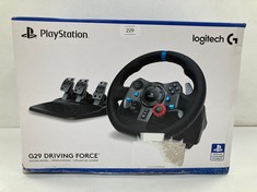 SET OF STEERING WHEEL AND PEDALS FOR PS3/ PS4/ PS5 OF LOGITECH BRAND - LOCATION 11A.