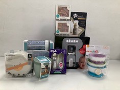 9 X BABY ITEMS VARIOUS MAKES AND MODELS INCLUDING BEABA BRAND ULTRA FAST BOTTLE MAKER - LOCATION 23A.