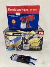 3 X MISCELLANEOUS ITEMS INCLUDING PAINT SPRAY SYSTEM - LOCATION 43A.