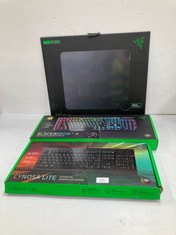 3 X RAZER BRANDED ITEMS VARIOUS MODELS INCLUDING BLACKWIDOW V4 X - LOCATION 47A.