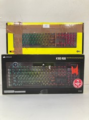 2 X CORSAIR KEYBOARDS VARIOUS MODELS INCLUDING K100RGB - LOCATION 47A.